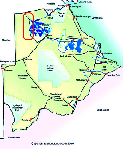 map of western panhandle